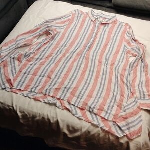 Artisan NY 100% linen women's long sleeved top size XL